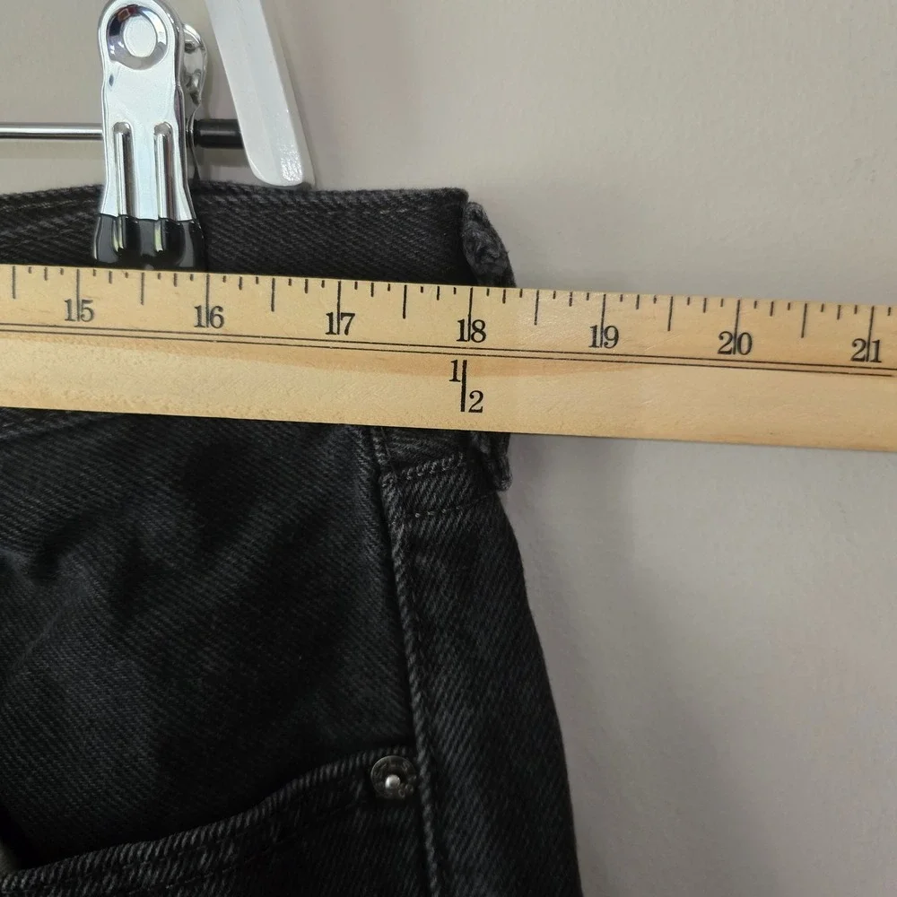 Levis 505 Regular Fit Black Denim Jeans Mens 36x32 Straight Leg 00505-0260